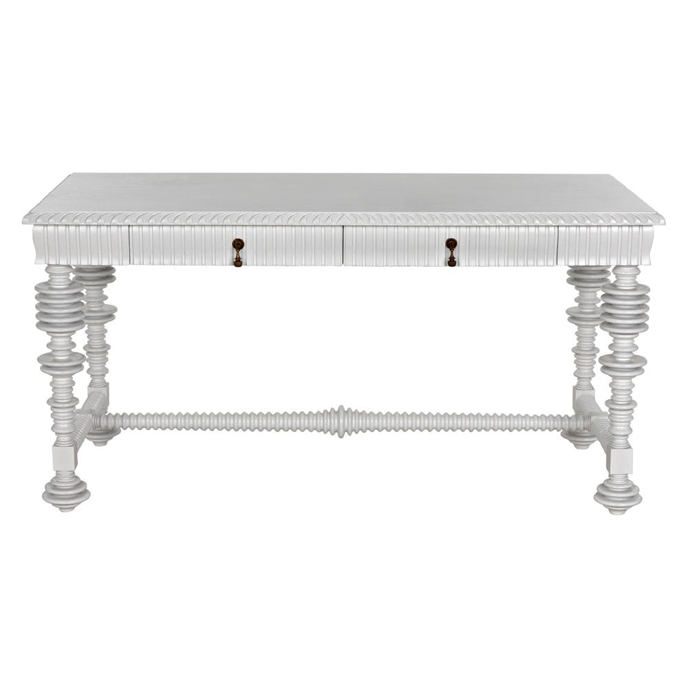 Portuguese Desk, Small, Solid White by NOIR