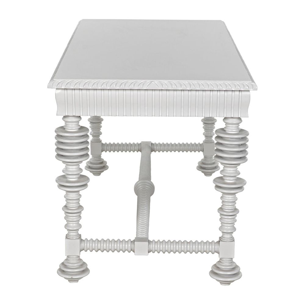 Portuguese Desk, Small, Solid White by NOIR