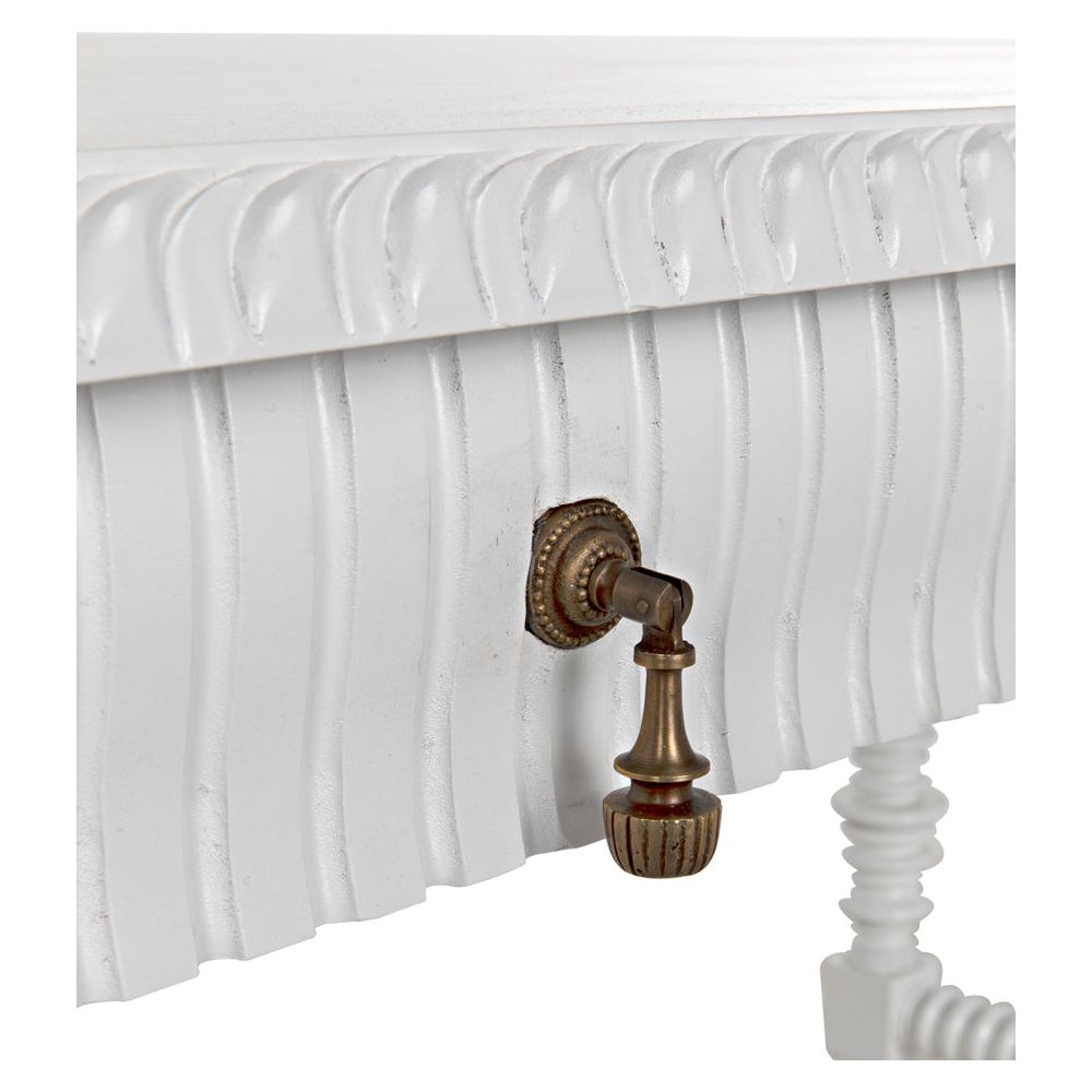 Portuguese Desk, Small, Solid White by NOIR