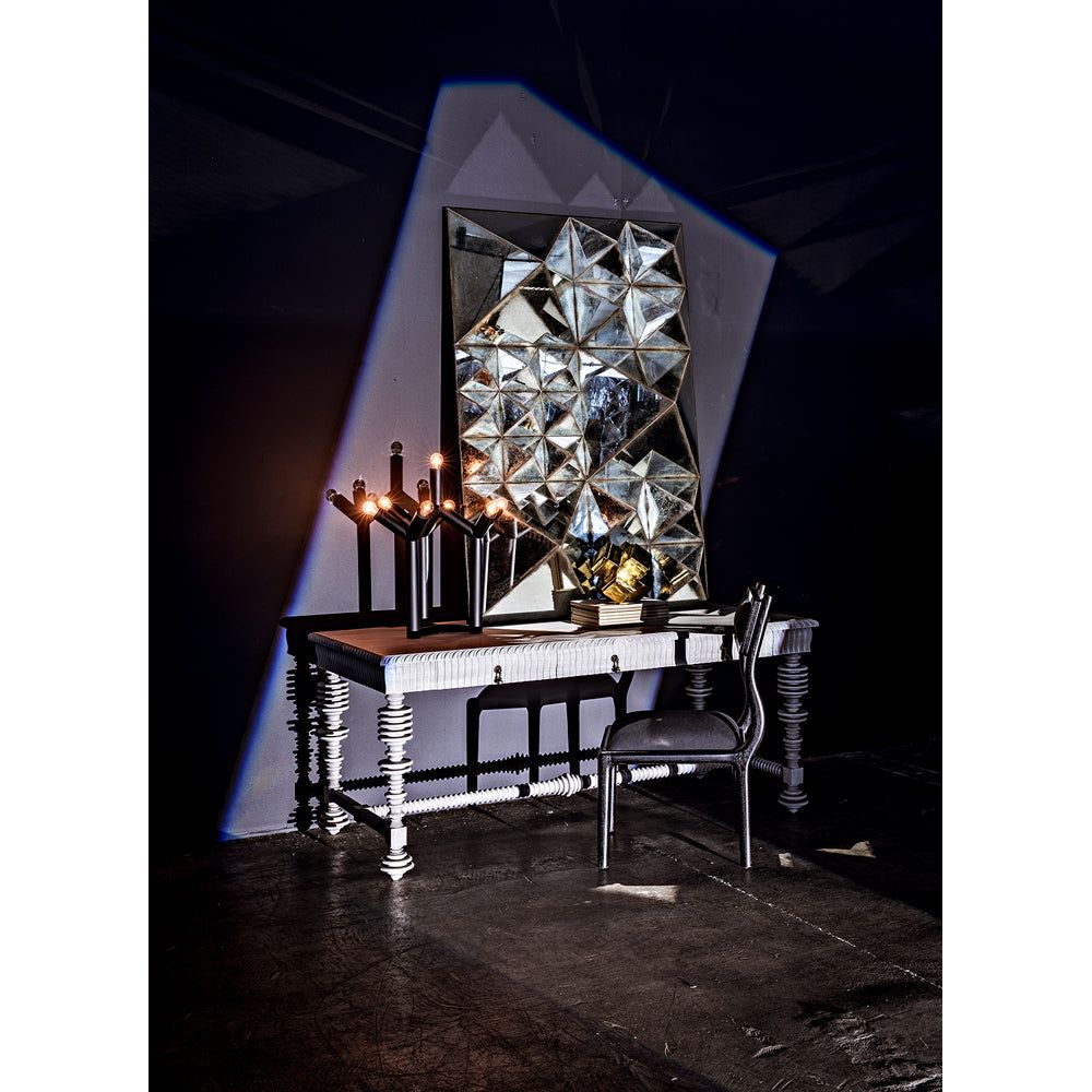 Portuguese Desk, Solid White by NOIR