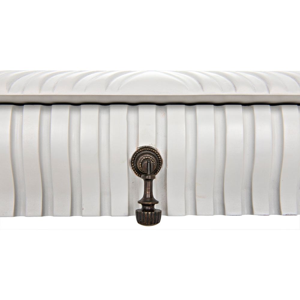Portuguese Desk, Solid White by NOIR