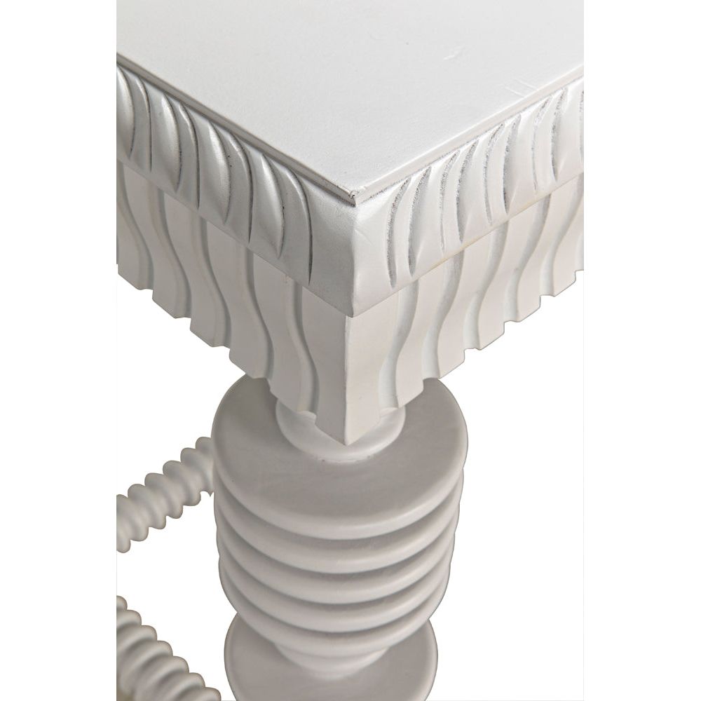 Portuguese Desk, Solid White by NOIR