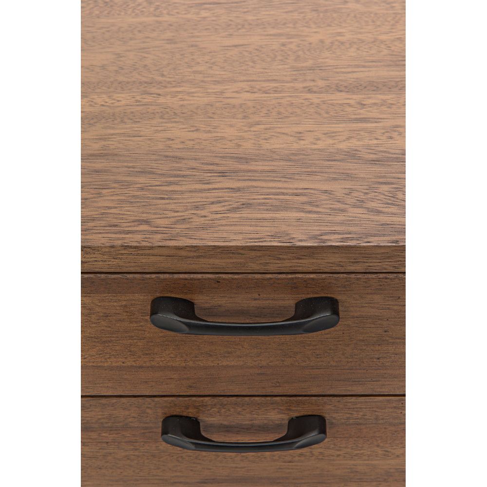 Algeron Desk with Black Iron by NOIR