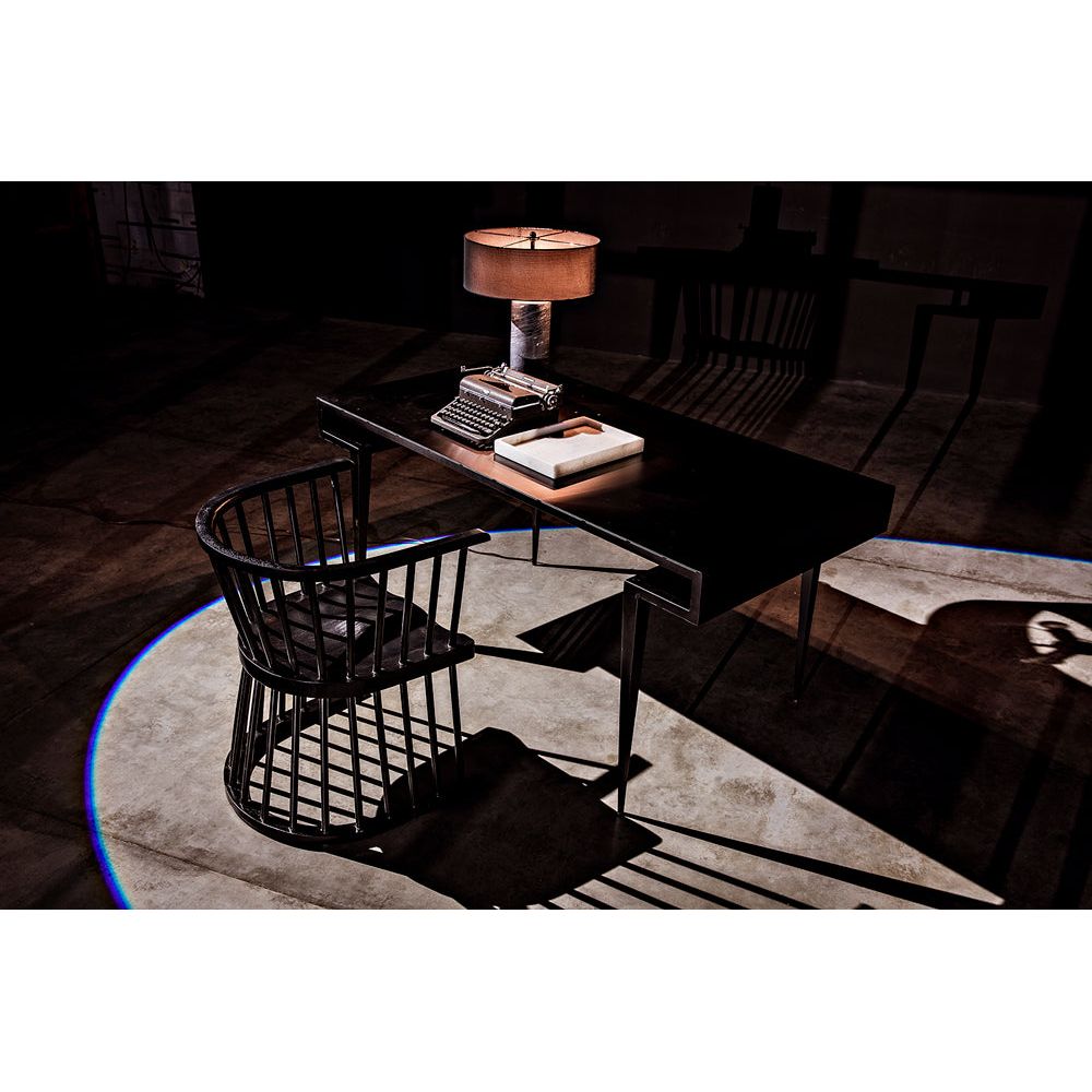 Stiletto Desk, Black Iron by NOIR