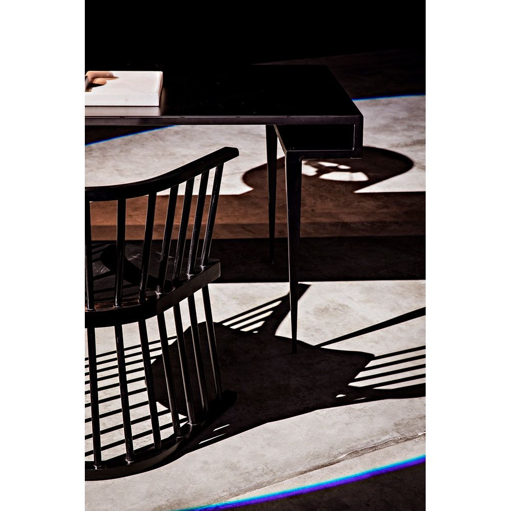 Stiletto Desk, Black Iron by NOIR