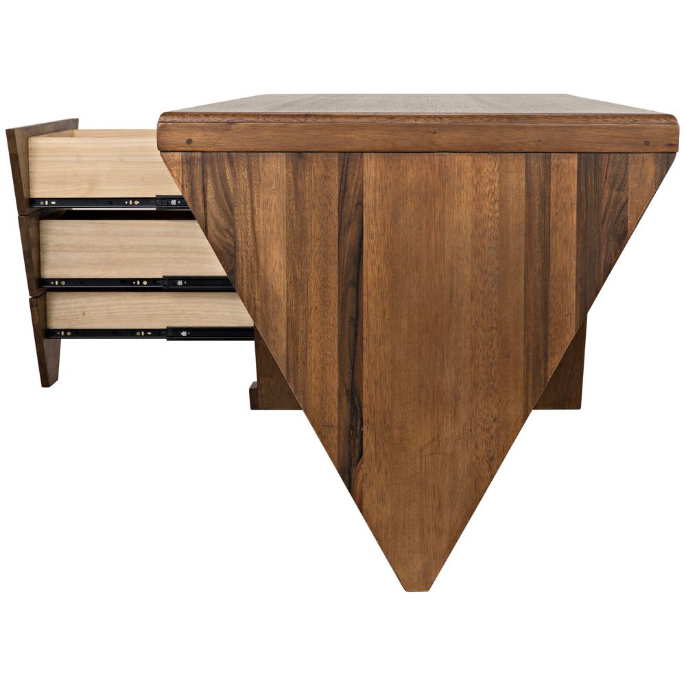 Tetramo Desk, Dark Walnut by NOIR