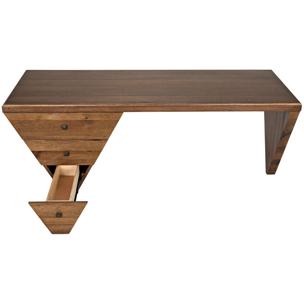 Tetramo Desk, Dark Walnut by NOIR