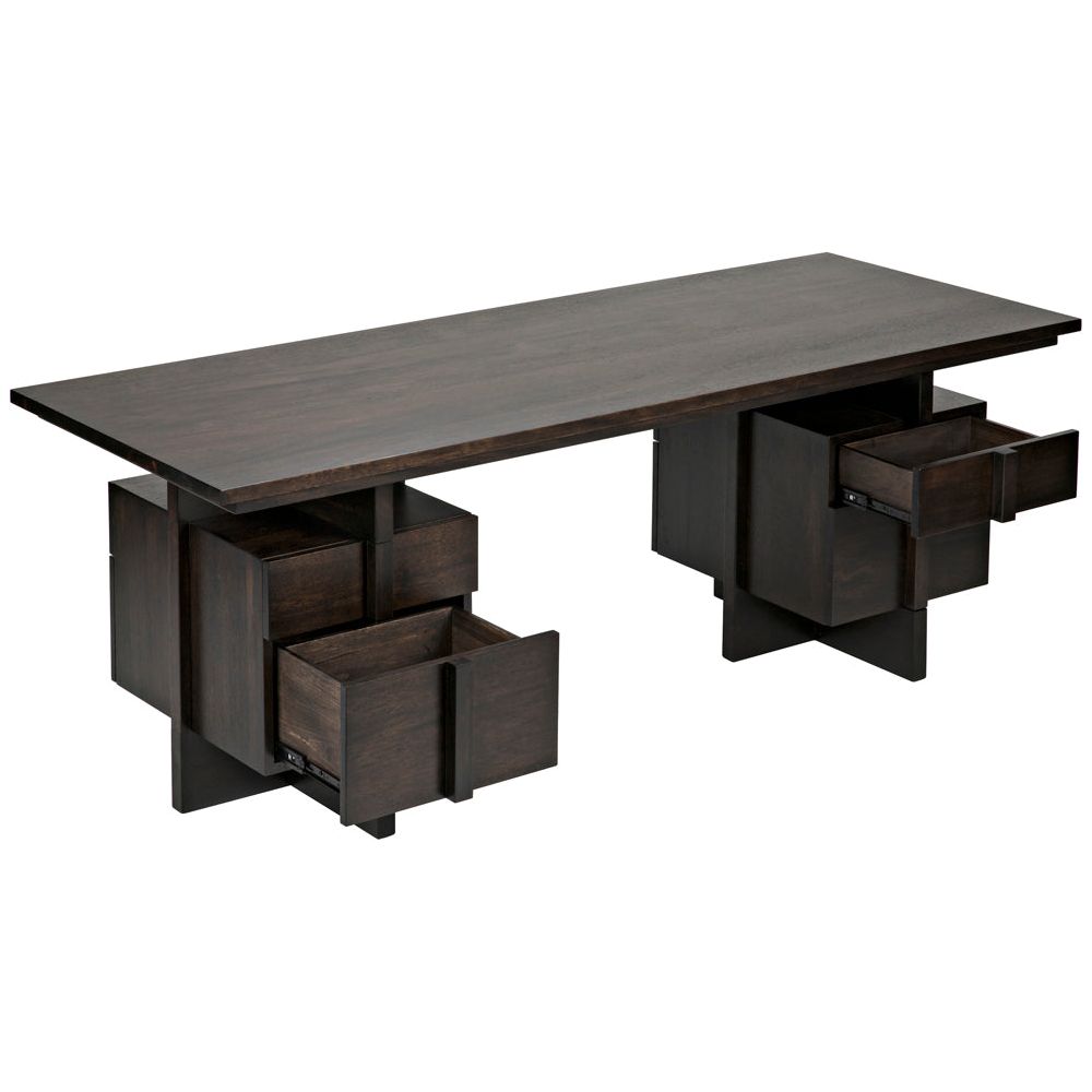 Bridge Desk, Ebony Walnut by NOIR