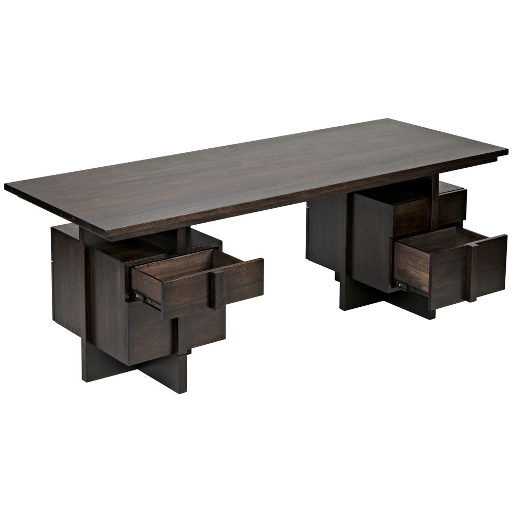 Bridge Desk, Ebony Walnut by NOIR