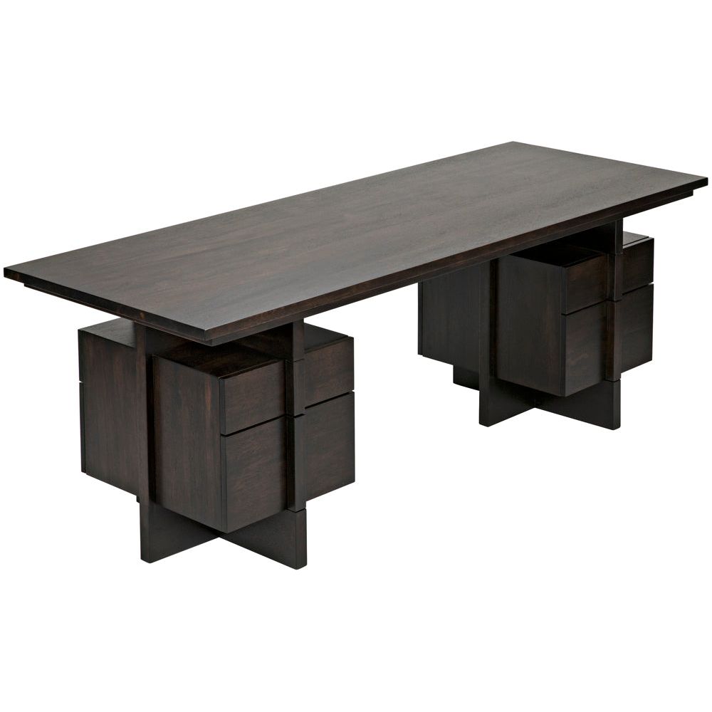 Bridge Desk, Ebony Walnut by NOIR