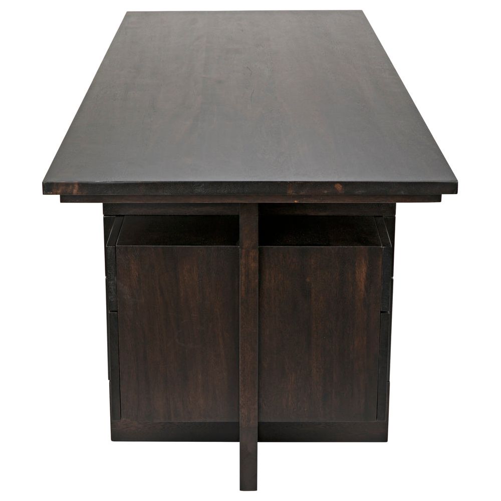 Bridge Desk, Ebony Walnut by NOIR