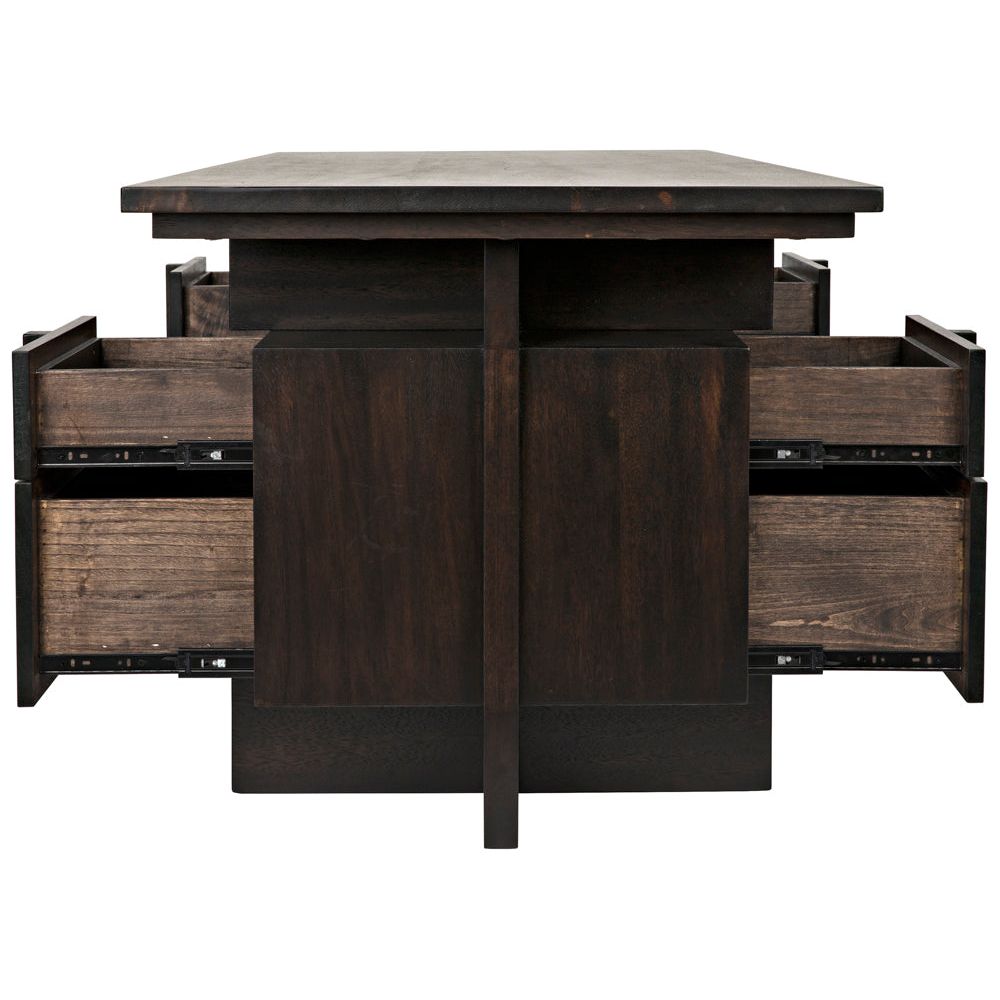 Bridge Desk, Ebony Walnut by NOIR
