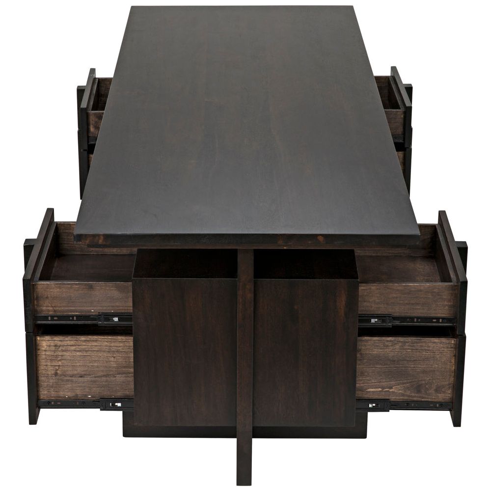 Bridge Desk, Ebony Walnut by NOIR
