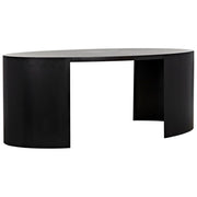 Marigold Desk, Ebony Walnut with Black Iron by NOIR