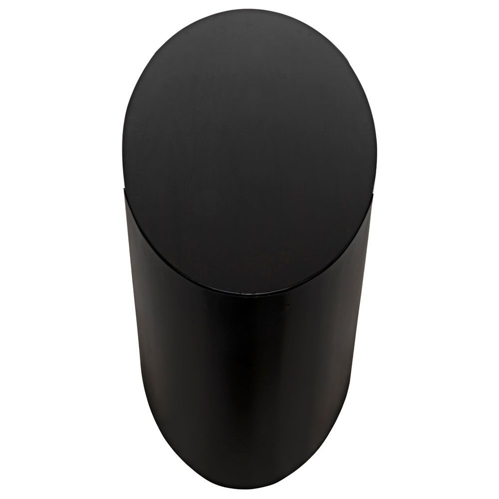 Marigold Desk, Ebony Walnut with Black Iron by NOIR