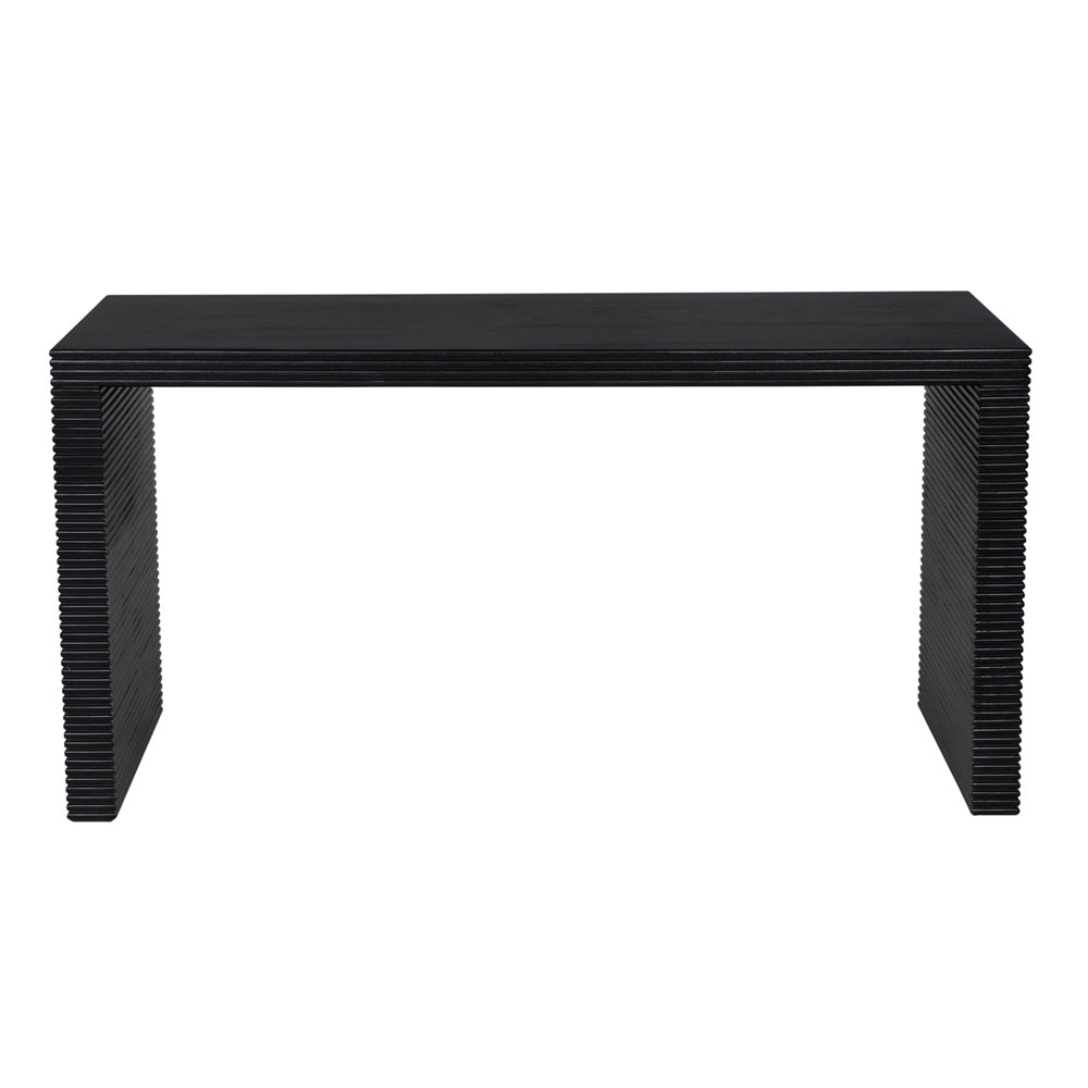 Manhattan Desk, Hand Rubbed Black by NOIR
