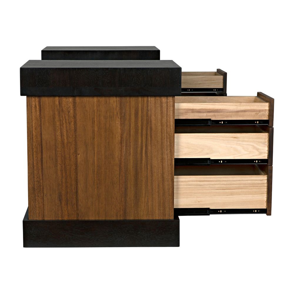 Bentley Desk, Dark/Ebony Walnut by NOIR