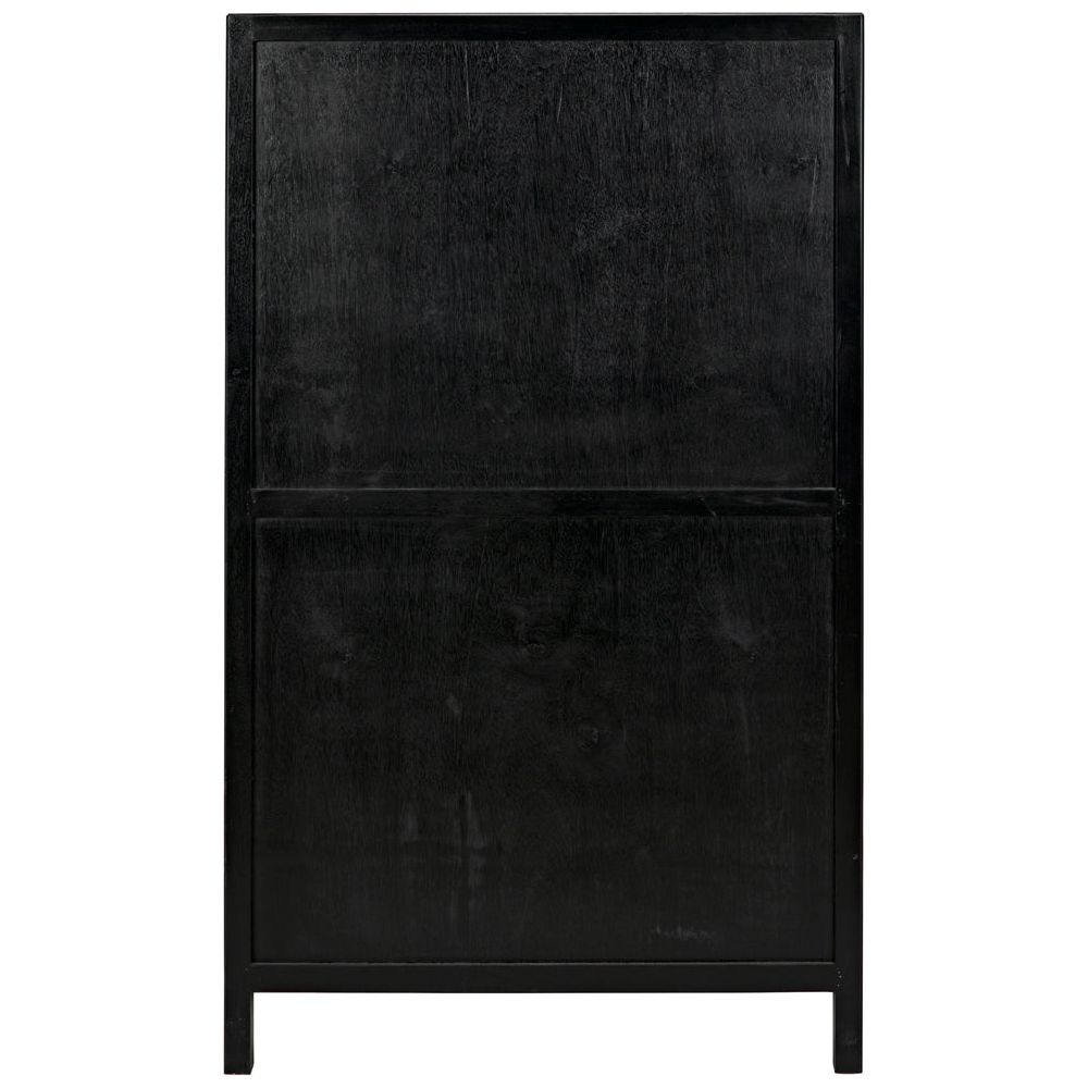 Hampton Tall Boy, Hand Rubbed Black by NOIR