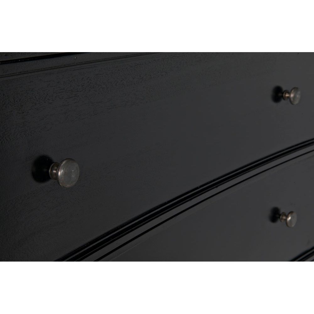 Hampton Tall Boy, Hand Rubbed Black by NOIR