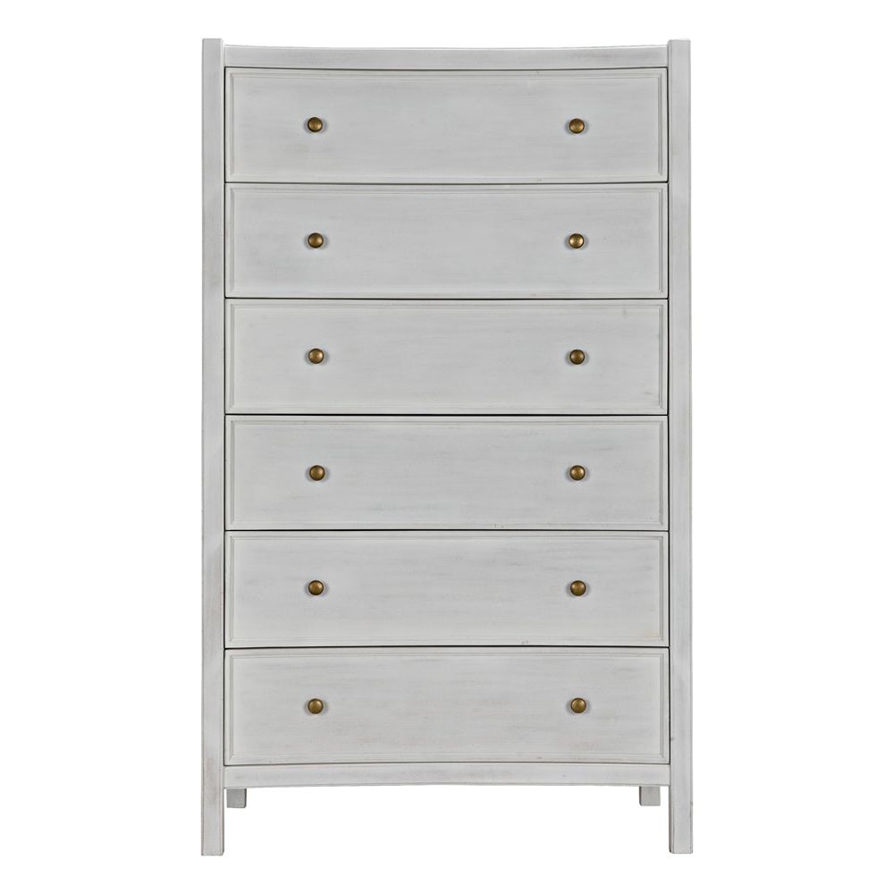 Hampton Tall Boy, White Wash by NOIR