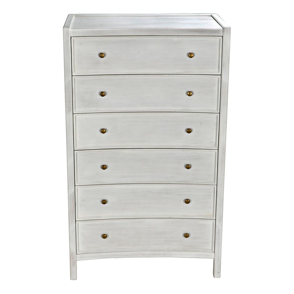 Hampton Tall Boy, White Wash by NOIR