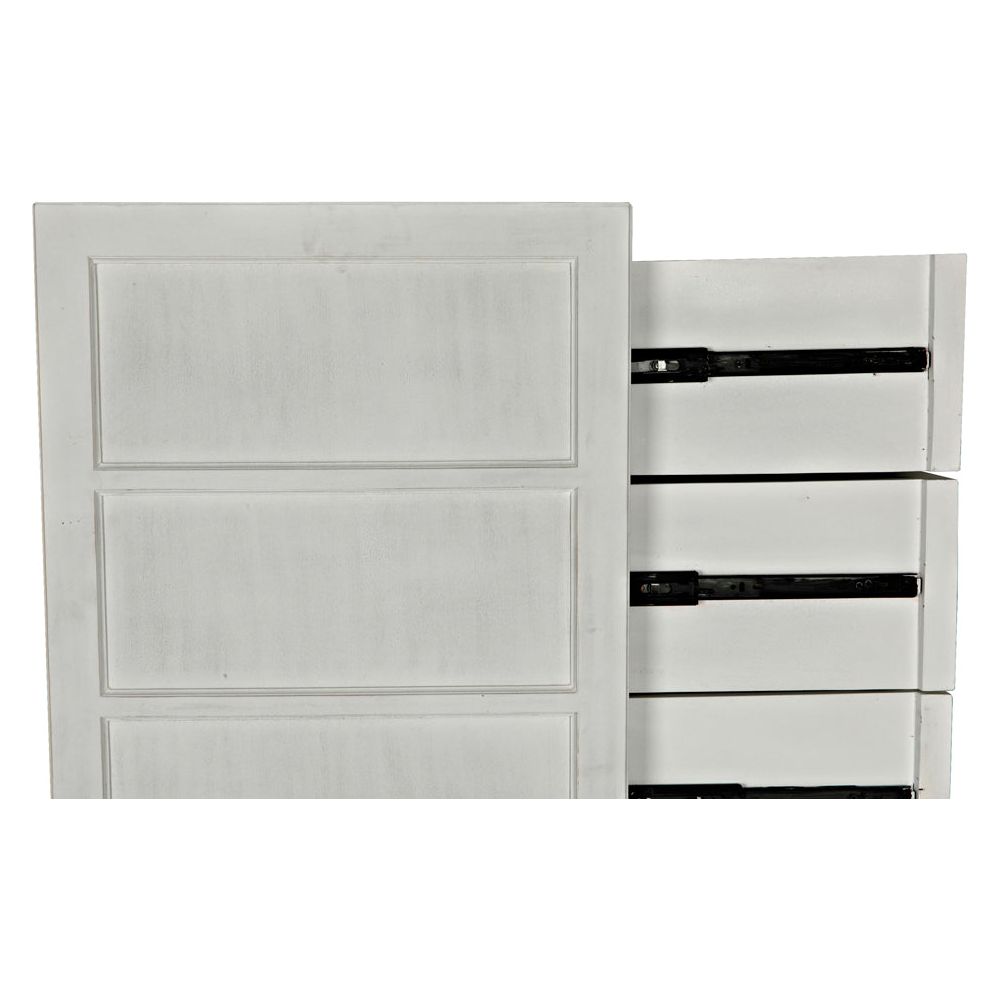 Hampton Tall Boy, White Wash by NOIR