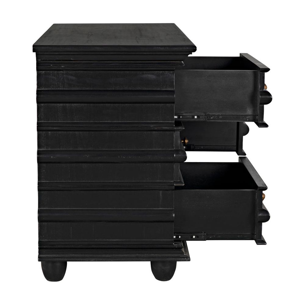 Ascona Chest, Hand Rubbed Black by NOIR