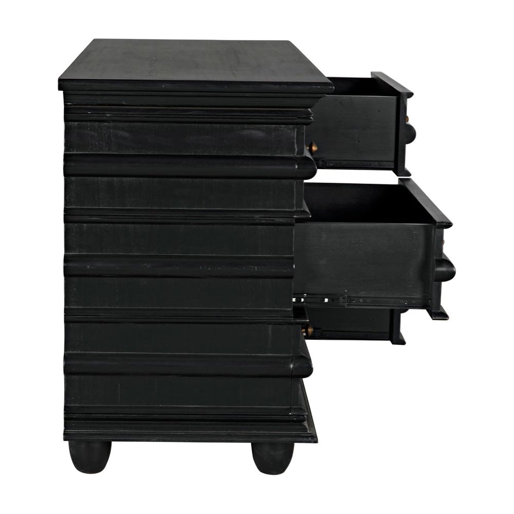 Ascona Chest, Hand Rubbed Black by NOIR