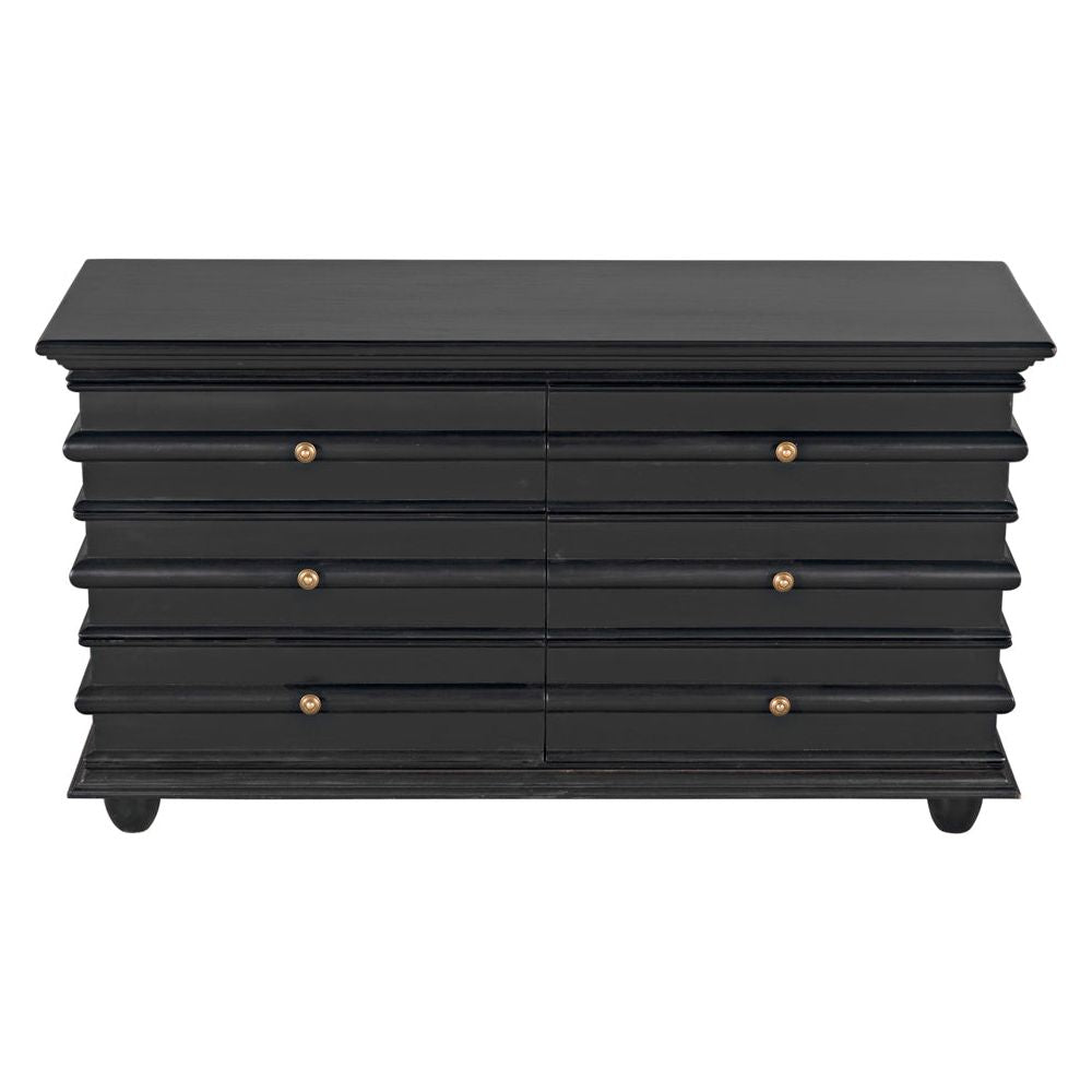 Ascona Chest, Hand Rubbed Black by NOIR