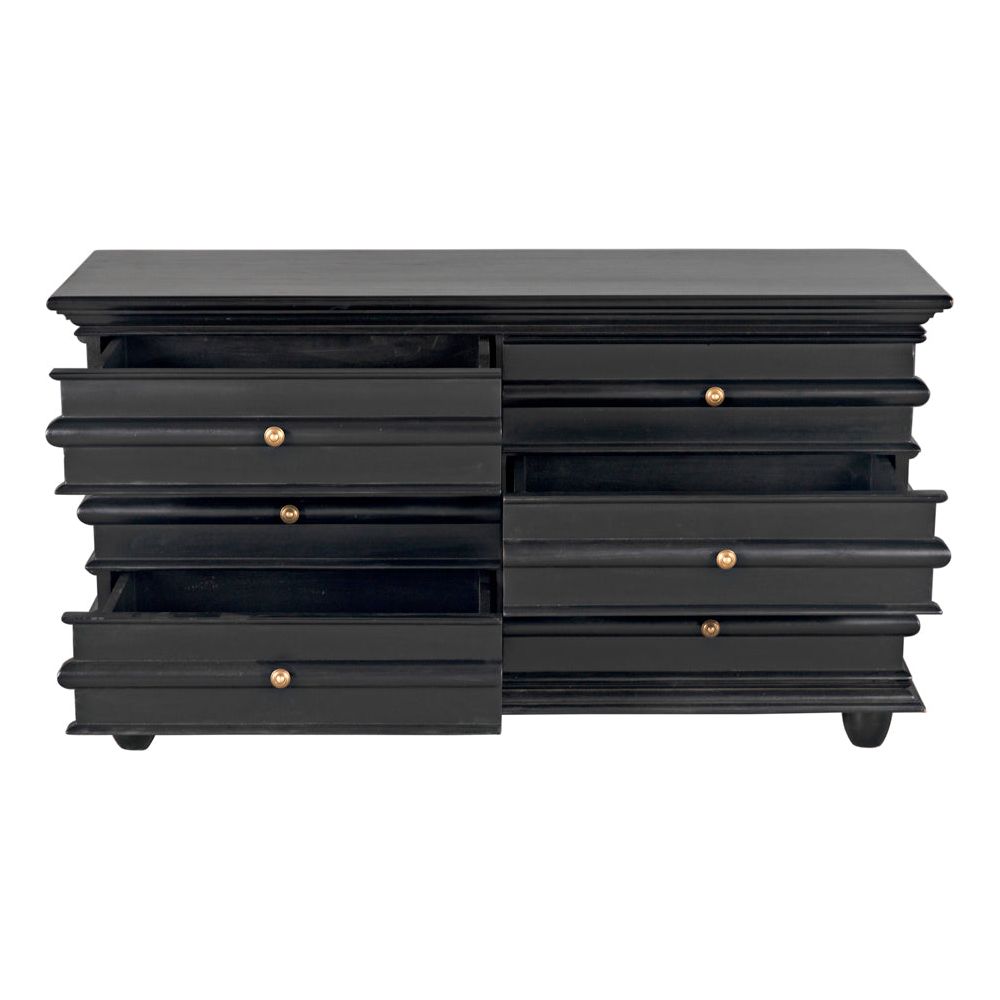 Ascona Chest, Hand Rubbed Black by NOIR