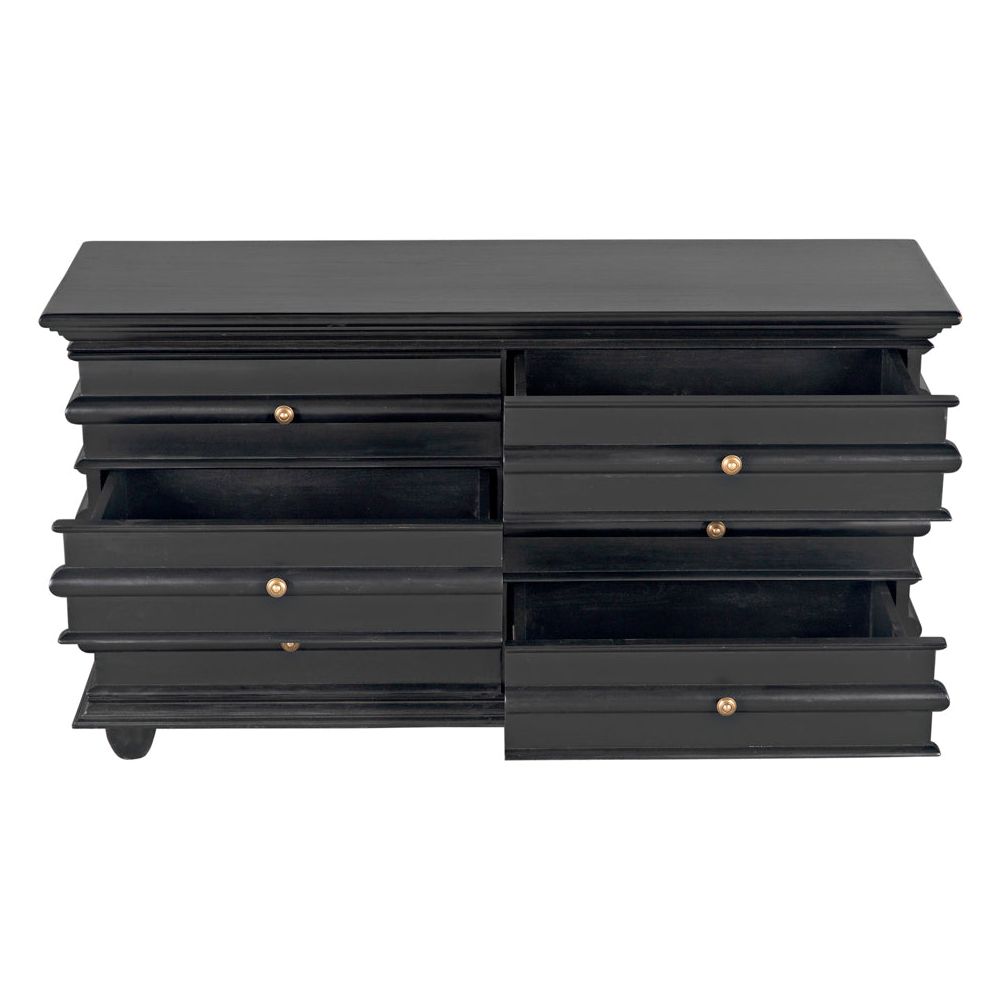 Ascona Chest, Hand Rubbed Black by NOIR