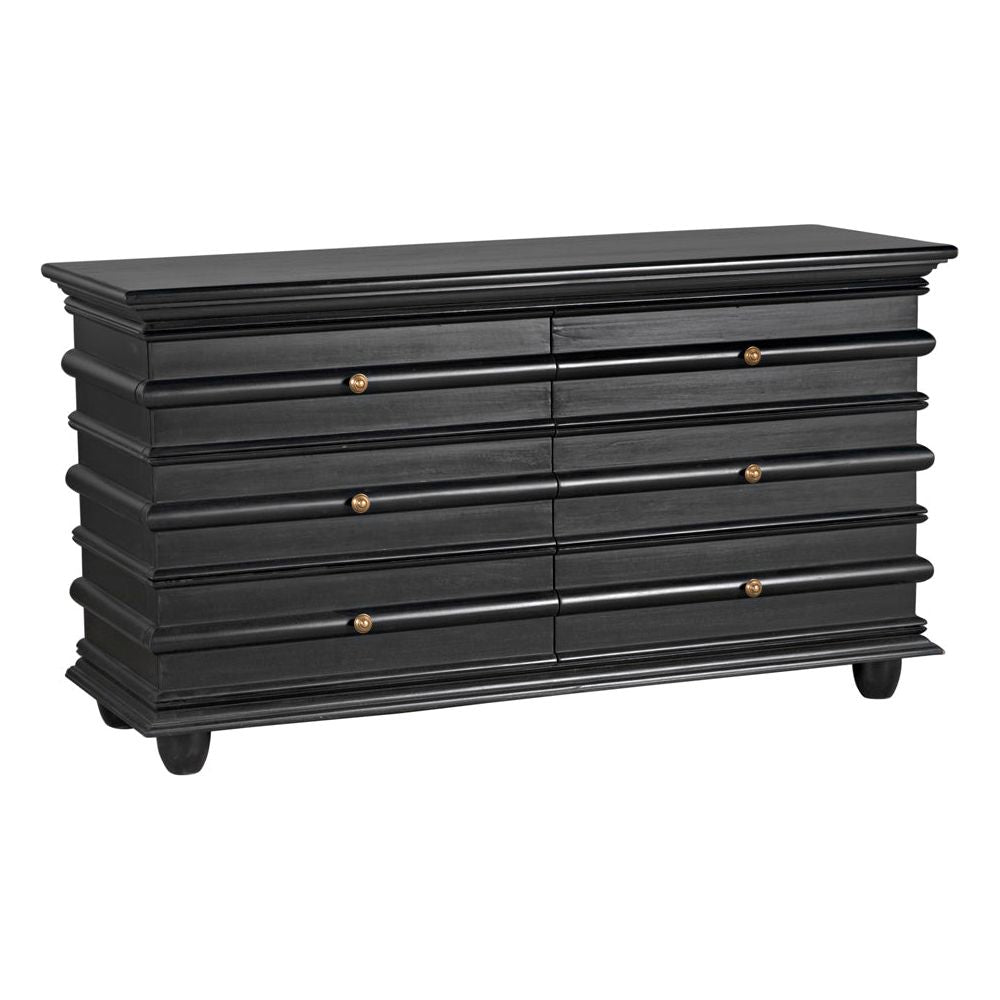 Ascona Chest, Hand Rubbed Black by NOIR