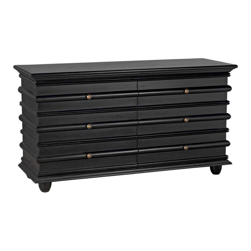 Ascona Chest, Hand Rubbed Black by NOIR