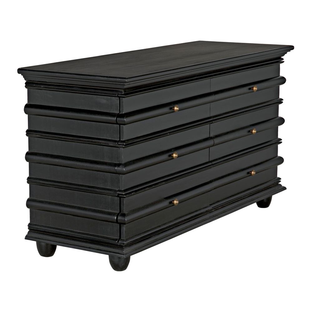 Ascona Chest, Hand Rubbed Black by NOIR