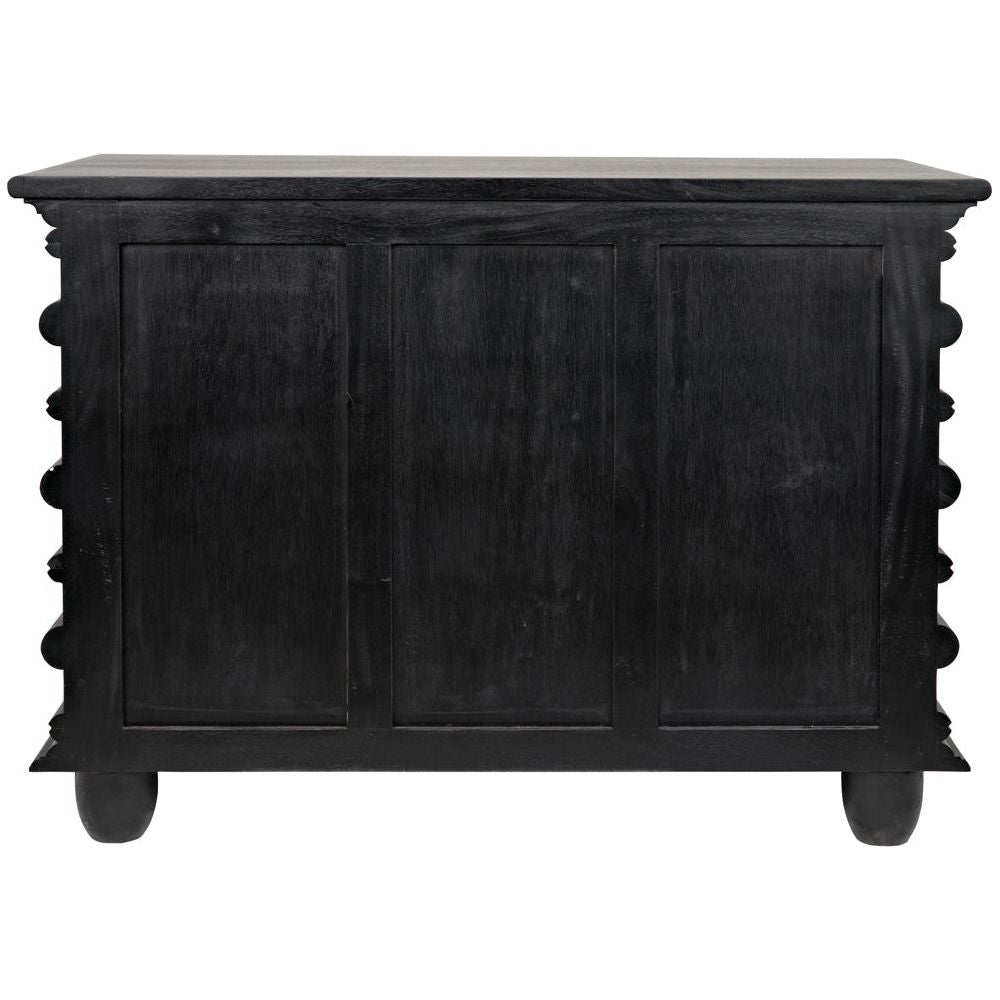 Ascona Small Chest, Hand Rubbed Black by NOIR
