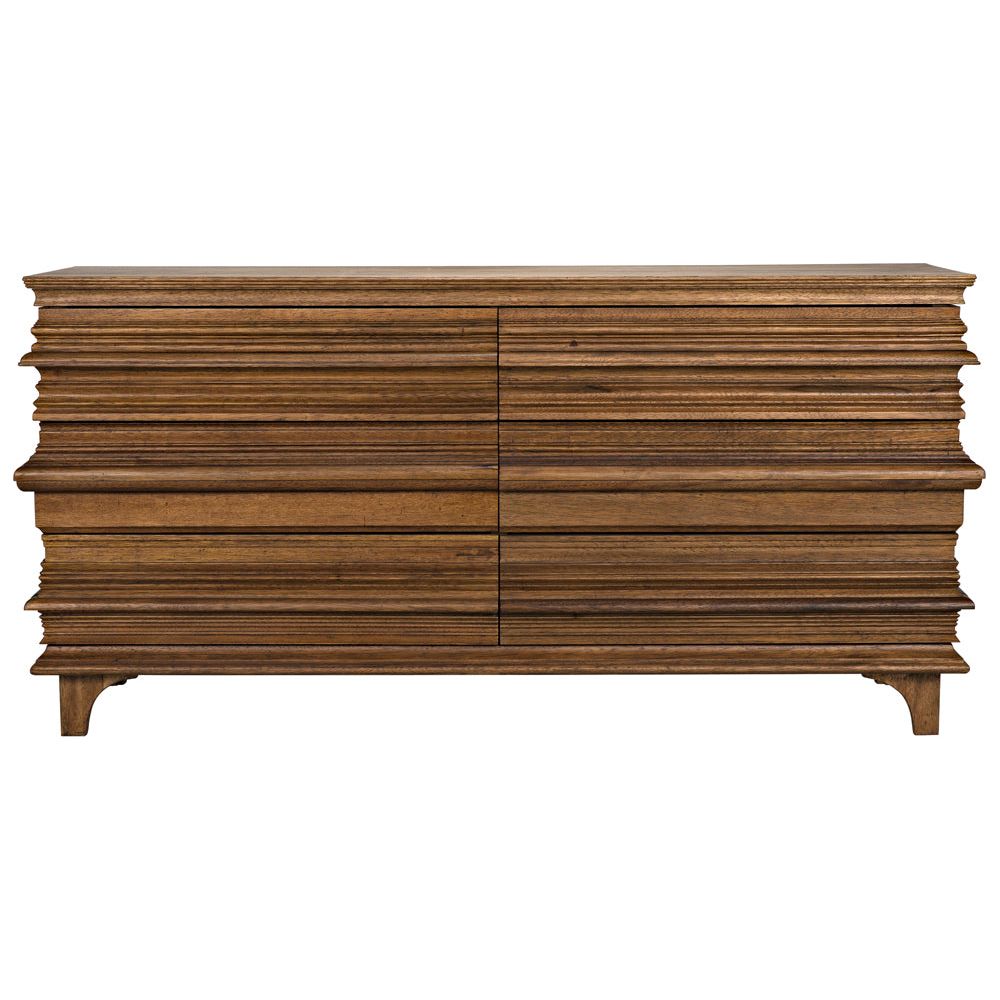 Bernard 6 Drawer, Dark Walnut by NOIR
