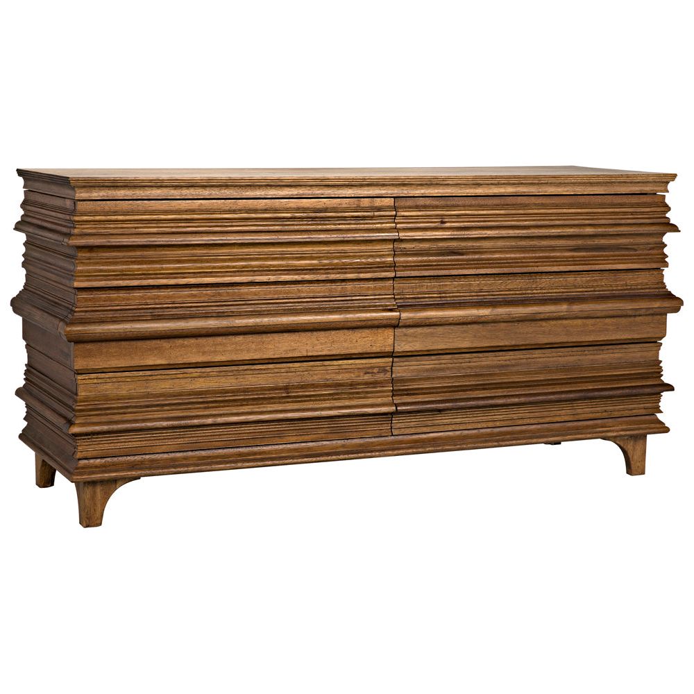 Bernard 6 Drawer, Dark Walnut by NOIR