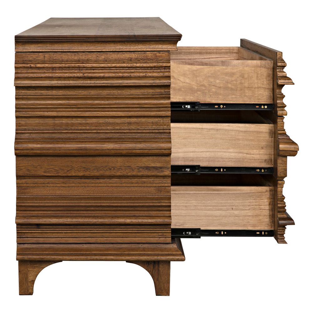 Bernard 6 Drawer, Dark Walnut by NOIR