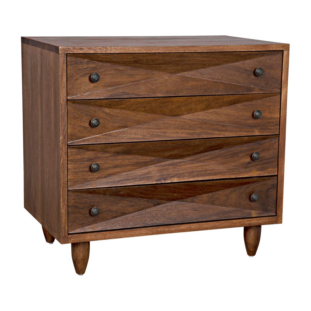 Diamond Chest, Dark Walnut by NOIR