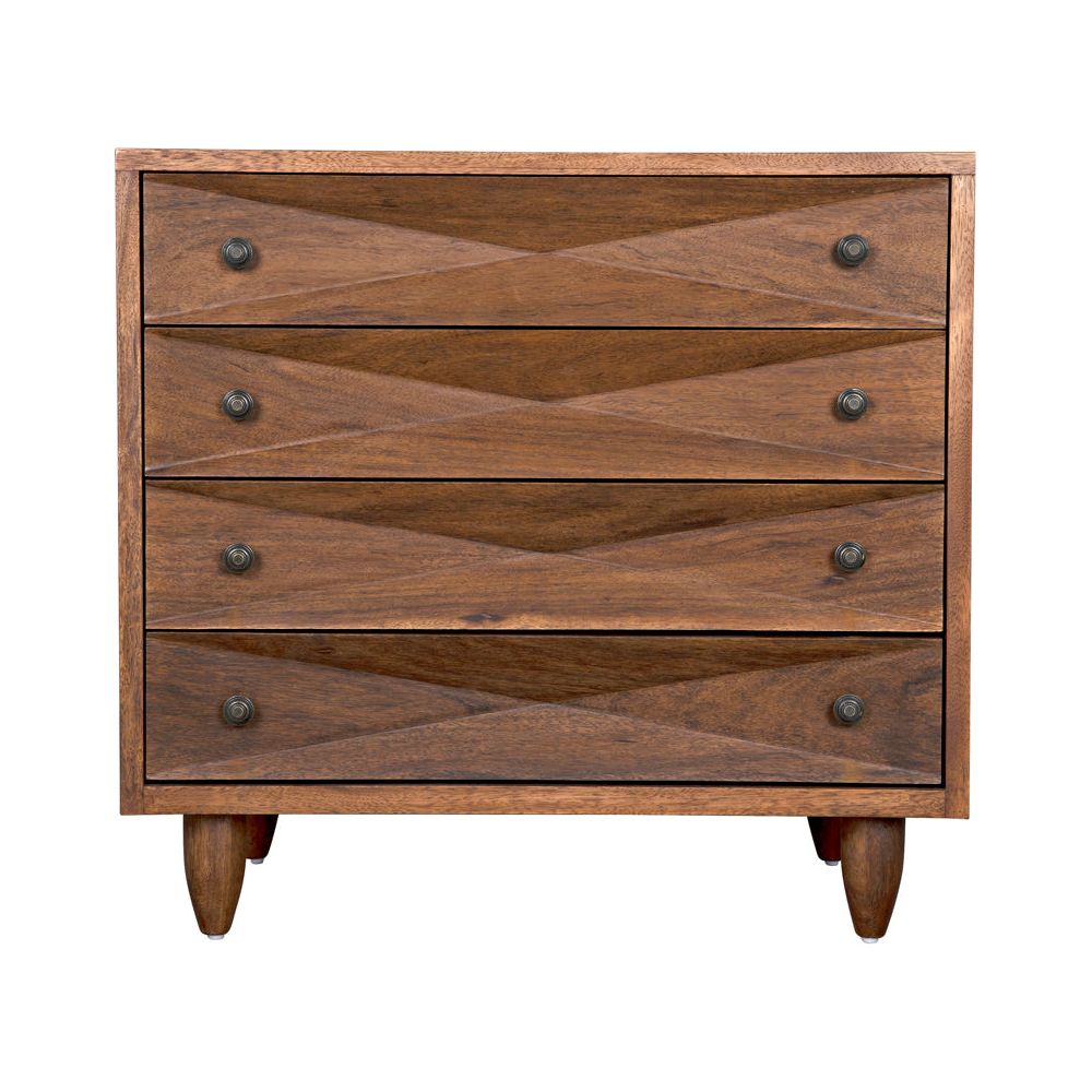 Diamond Chest, Dark Walnut by NOIR
