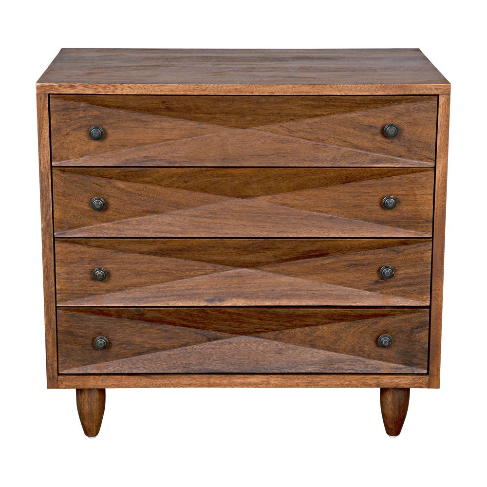 Diamond Chest, Dark Walnut by NOIR