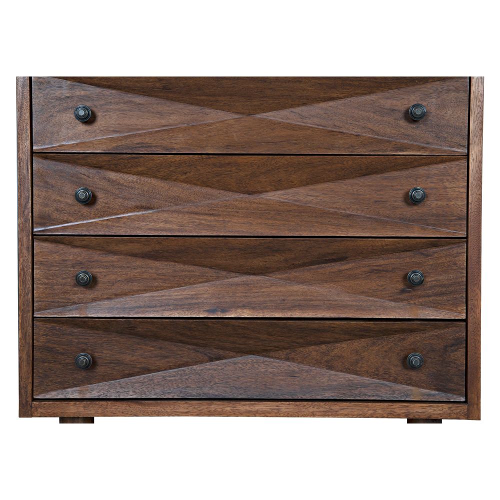 Diamond Chest, Dark Walnut by NOIR