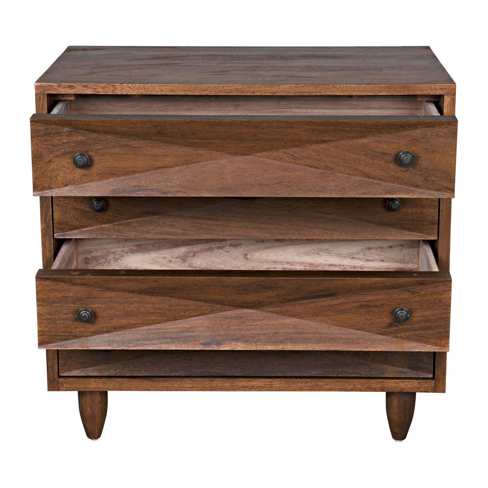 Diamond Chest, Dark Walnut by NOIR