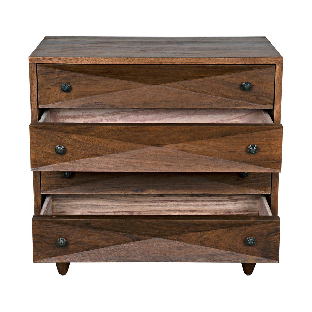 Diamond Chest, Dark Walnut by NOIR