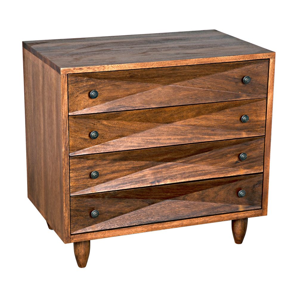 Diamond Chest, Dark Walnut by NOIR
