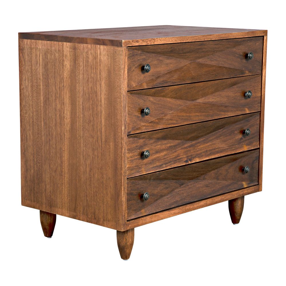 Diamond Chest, Dark Walnut by NOIR