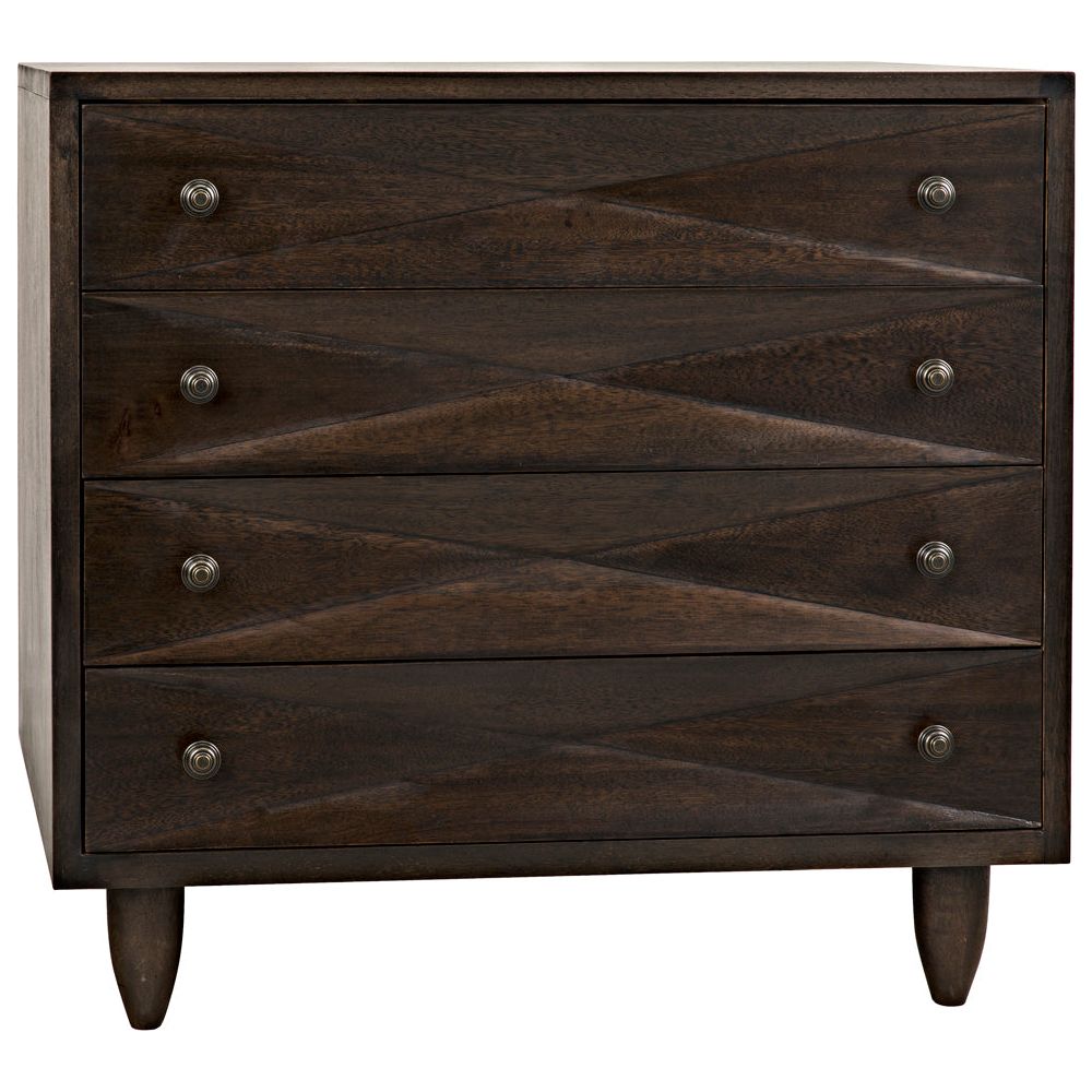 Diamond Chest, Ebony Walnut by NOIR