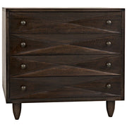 Diamond Chest, Ebony Walnut by NOIR