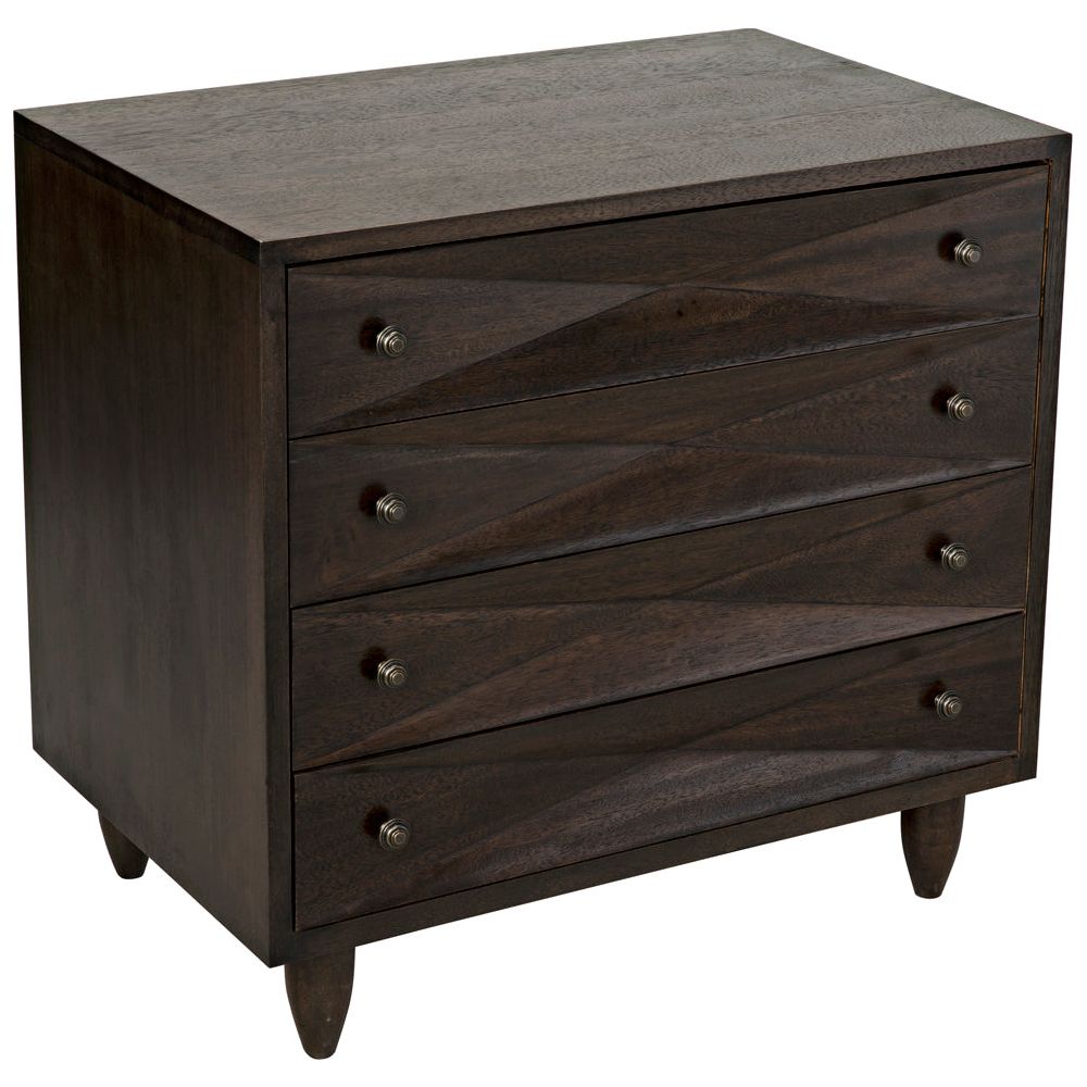Diamond Chest, Ebony Walnut by NOIR