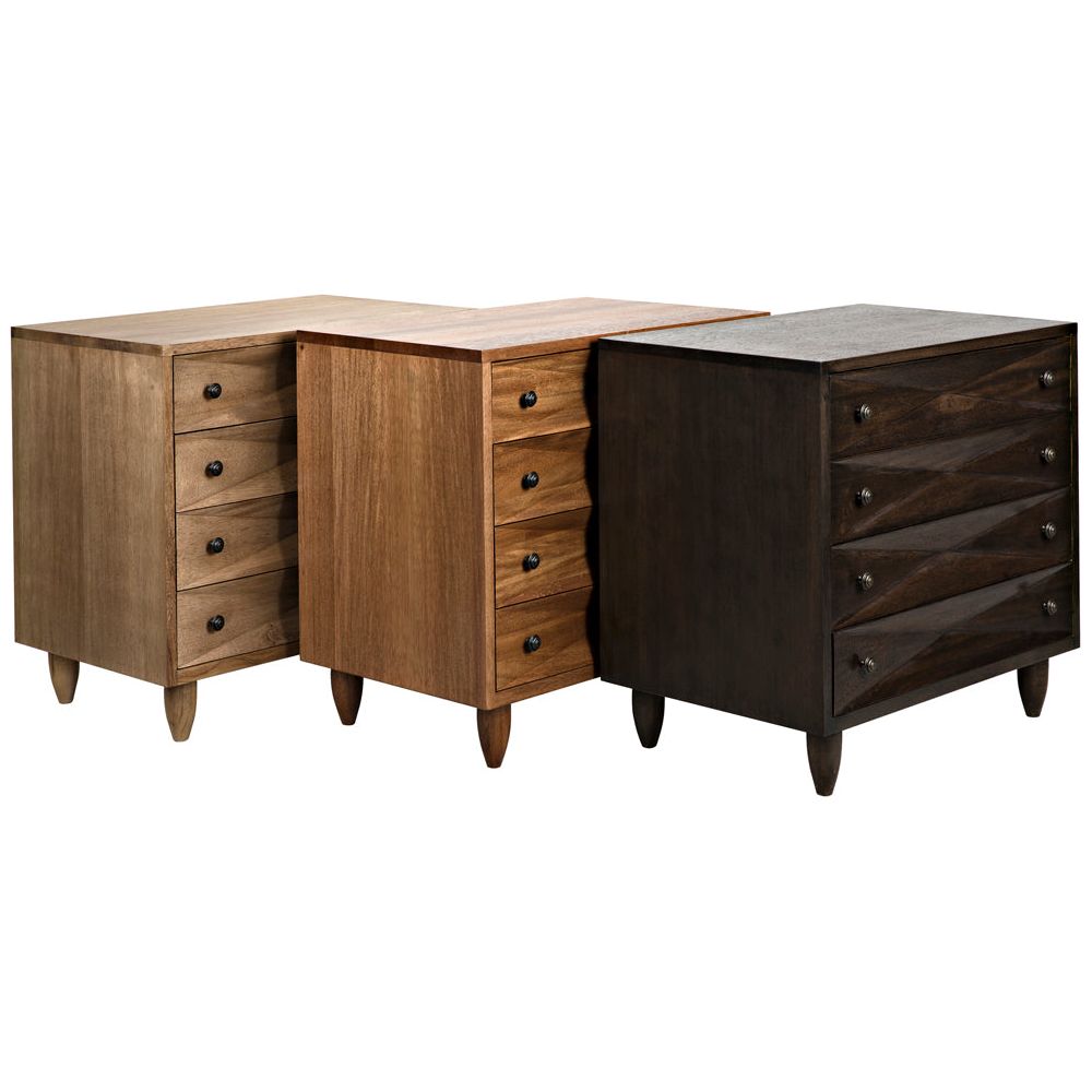 Diamond Chest, Ebony Walnut by NOIR
